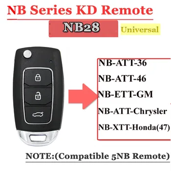 Transport gratuit (1 piesa)Multi-funcțional KEYDIY NB28 3 butoane cheie de la Distanță pentru KD900 KD900+ URG200 KD-X2 5 funcții într-o singură cheie