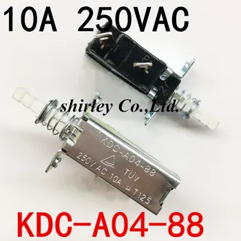 Transport gratuit 5PCS 10A 250V AC SPST 2 Pini cu Buton Comutator de Alimentare KDC-A04-88 nou KDC-A04 De blocare