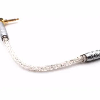 Transport gratuit Haldane 10cm 8Croes Argint Placat cu 3.5 mm tată-tată de 3,5 mm Stereo Audio Hifi Audio Cablu Audio AUX Adapte cablu