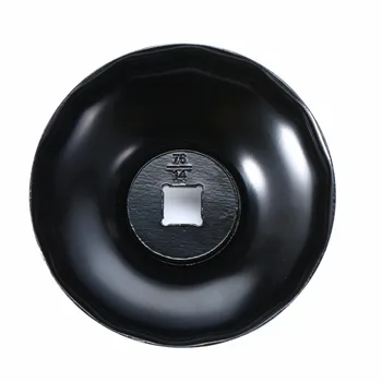 Treyues 1 buc Negru din Oțel 76mm 14 Fluiere Masina Capacului Filtrului de Ulei Chei Tip Instrument pentru Îndepărtarea 3/8
