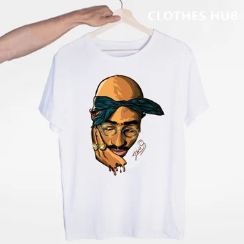 Tupac 2pac Hip Hop Swag Streetwear T-shirt, O-Neck Mâneci Scurte de Vară de Moda Casual Unisex Bărbați Și Femei Tricou