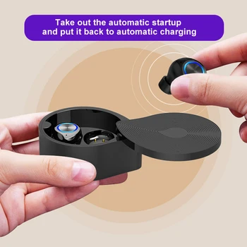 TW70 Mini Wireless Bluetooth 5.0 TWS În Ureche Căști Căști de Control Tactil 3D Cască Stereo Cu Taxa Cutie