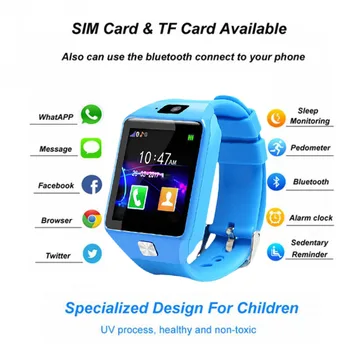 U9 Copii Inteligent de Localizare Ceas SIM Card Inteligent Anti-a pierdut Ceas pentru Copii Baby de Securitate de Urmărire Ceas Inteligent(albastru)