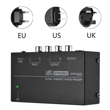 UE/marea BRITANIE/SUA Plug Ultra-Compact Phono Preamp Preamplificator cu RCA 1/4 Inch TRS Interfețe Preamplificador Phono Preamp