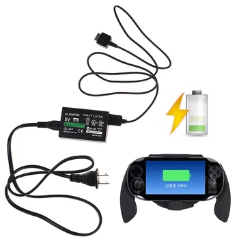 Ue Plug Pentru PS Vita PSV AC Adaptor de Alimentare Converti Incarcator + Cablu de Date USB Picătură de Transport maritim