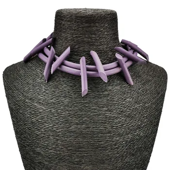 UKEBAY Nou Cravată Coliere Pentru Femei lucrate Manual Bijuterii Punk Colier Reglabil Lanturi Multicolore Coliere Accesorii Cadou