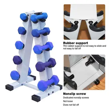 Un Cadru Dumbbell Rack Grele de Tier 5 Greutate Rack Suport pentru sală de Gimnastică Acasă