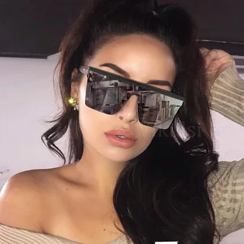 Unisex Brand Designer de ochelari de Soare Femei 2019 Epocă Supradimensionate Pătrat Ochelari de Soare Pentru Femei Acoperire Nuante UV400 Oculos De Sol