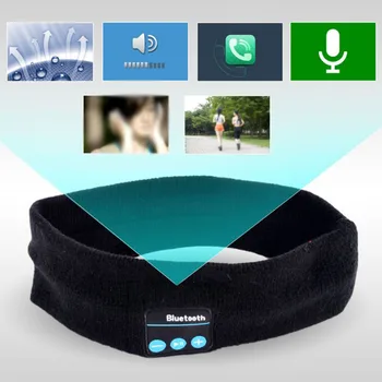 Unisex de Muzică fără Fir Bluetooth Telefon de Afișare Putere de Yoga de Funcționare Elastic Sport Sweatband Respirabil Bentita оголовье
