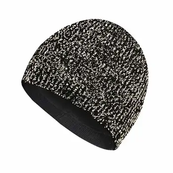 Unisex Reflectorizante Knit Beanie Pălărie de Iarnă Caldă Noapte de Funcționare Femei și pălării de Ciclism Pentru Barbati Capace de Siguranță în aer liber de Mers pe jos D7C1