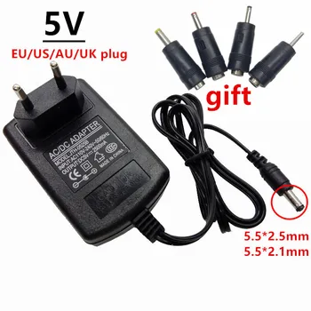 Universal 5V 5 V AC DC led Alimentare Adaptor de Alimentare, adaptor 220V la 5 volti ac/dc adaptador 1.5 a 2A 2.5 a 3A 3.5 a 4A 5A Comutare