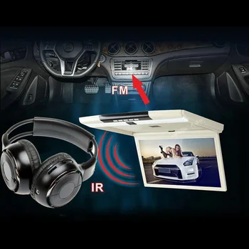 Universal IR Infrarosu pentru Casti Wireless Stereo Auto Căști Cască Dual Channel Căști Compatibil cu cele Mai multe Dispozitive Audio