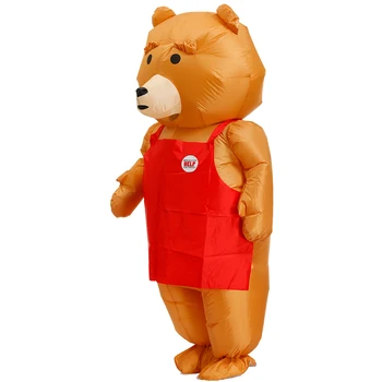 Ursul brun Gonflabile Costum Cosplay Anime Costume pentru Adult, Barbat, Femeie Carinival Rochie de Petrecere Joc de Rol Performanță Haine