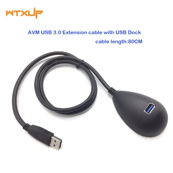 USB 3.0 de tip masculin la Feminin Wireless WIFI adaptor cablu de extensie USB Cradle baza de suport dock cablu 0.8 M