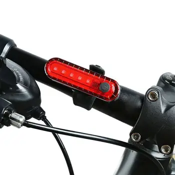 USB Reîncărcabilă LED Biciclete de Munte Stopul de Siguranță Biciclete Spate Noapte de Echitatie COB Lumini de Avertizare SEC88