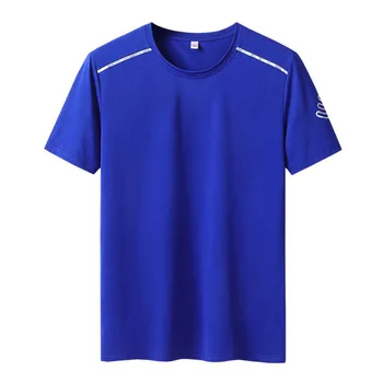 Vara Barbati tricouri iute uscat teu de sport Respirabil plus dimensiune mare 7XL 8XL 9XL supradimensionat tricou elasticitatea topuri vrac alb albastru