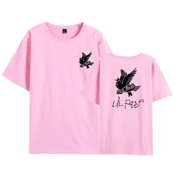 Vara T-shirt lil peep hip-hop cântăreață liber distracție scrisoare de imprimare Harajuku liber casual chic scurt-maneca topuri de îmbrăcăminte pentru femei