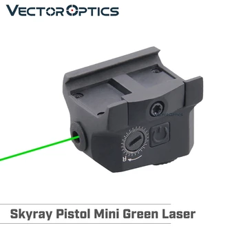 Vector Optica Skyray Compact Tactic cu Laser Verde Vedere pentru Pistol Arma Picatinny Armă de Lumină Lanterna Strobe Combo