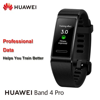 Versiune globală HUAWEI Band 4 Pro Smart Band ActivitiesTracker AMOLED Touchscreen Heart Rate Monitor Somn GPS rezistent la apa 5ATM