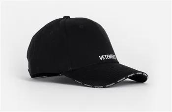 Vetements Capace De Înaltă Calitate Bărbați Femei Broderie Vetements Pălării Șapcă De Baseball Negru Skateboard Vetements Capace