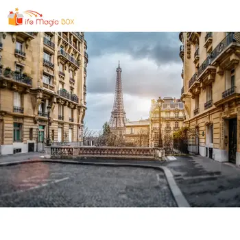 VIAȚA MAGIC BOX de Fundal de Fotografie Paris Turnul Înapoi Picătură Photocall Comuniune
