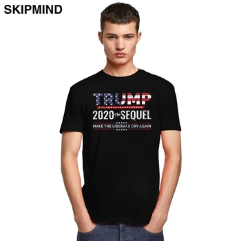 Vintage Donald Trump T Camasa Barbati Maneca Scurta 2020 Alegerile Tee Face Liberalii să Plângă din Nou tricou Bumbac Președintele Tricou