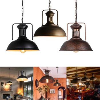 Vintage Loft Pandantiv Lumini Industriale Lampi Retro Agățat Lampă De Iluminat Suspensie Living Bucatarie Dormitor Decor Acasă