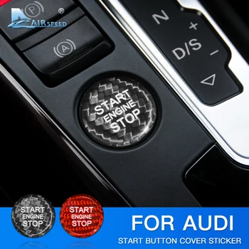 Viteza pentru Audi A4L A5 A6L Q5 Q3 A7, Q7 Q5L Accesorii Audi Autocolant Carbon Fibre Ornamente Interioare Auto Buton de Pornire a Motorului Autocolant