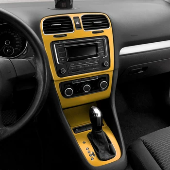Volkswagen Golf 6 MK6 GTI Interior Panou de Control Central Fibra de Carbon de Protecție Autocolante, Decalcomanii de styling Auto Pentru VW Accesorii