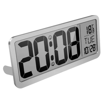 Volum reglabil Baterie Ceas de Perete Digital Cu 2 Setări de Alarmă Mare LCD Ecran Display Ceas