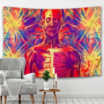 Vrăjitorie psihedelice scena decor acasă tapiserie boem decor agățat de perete hippie dormitor lenjerie de pat mandala canapea pătură