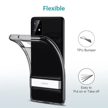 VSH Caz de Telefon pentru Samsung Galaxy Plus S20 S20 Ultra Metal Kickstand Suport Vertical TPU Capacul Barei de protecție pentru Samsung S20 Ultra Caz