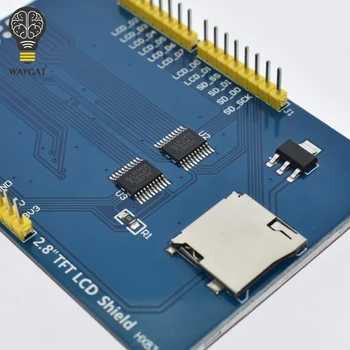 WAVGAT 2.8 Inch 3.3 V 300mA TFT LCD Shield Ecran Tactil Module Pentru Arduino UNO Cu Panou Tactil Rezistiv DIY Kit