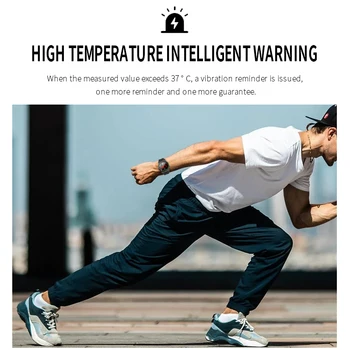 Wearpai TW6 Ceas Inteligent Temperatura Corpului rezistent la apa de Fitness Ceas de Ritm Cardiac tensiunea Arterială Sport Smartwatch Bărbați Femei de Moda