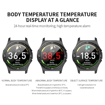 Wearpai TW6 Ceas Inteligent Temperatura Corpului rezistent la apa de Fitness Ceas de Ritm Cardiac tensiunea Arterială Sport Smartwatch Bărbați Femei de Moda