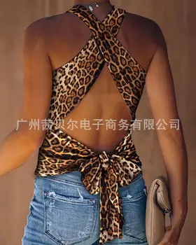 WEPBEL Ștreangul de Gât de Vară de Moda Casual pentru Femei Bluza Tricou Nou Stil Alb fara Spate fără Mâneci Top Sexy