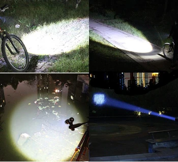 WEST BIKE Biciclete de Lumină Ultra-Luminos cu Zoom 240 Lumeni Q5 200M USB Reîncărcabilă Lumina Bicicleta Ciclism Fața Lanterne LED-uri Lampă