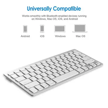 Wireless Gaming Keyboard Joc pe Calculator Universal Bluetooth, Tastatura Comprimat pentru spaniolă, germană, rusă, franceză, coreeană arabă