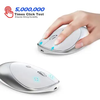 Wireless Reîncărcabilă Mouse Trei Modul Slim Silent Mouse BT 3.0/5.0 G 2.4 G 1600 DPI mouse-uri de Calculator Pentru IPad, PC, Laptop