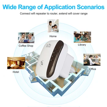 Wireless Wifi Repeater Wifi Range Extender Router Wi-Fi de Semnal Amplificator WiFi 300Mbps Booster 2.4 G Wi-Fi Ultraboost Punct de Acces