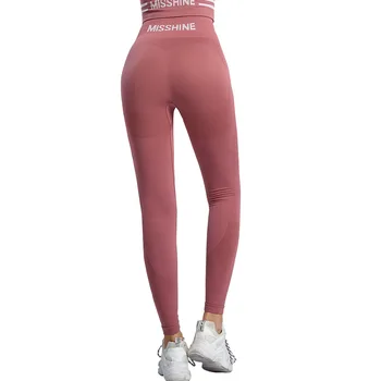Wmuncc Seamless Legging Sport Femei De Fitness De Înaltă Talie Pantaloni De Yoga Sală De Energie Jambiere Antrenament De Funcționare Activewear Sport Solid