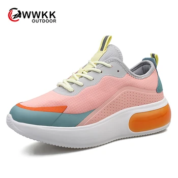 WWKK Pantofi sport Femei Respirabil Atletic pantofi Sport New Sosire Doamnelor Pantofi de Femeie Grosime Pernă de Aer de Atletism, Jogging
