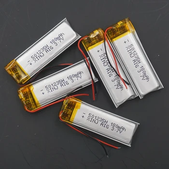 XINJ 10buc 3.7 V 180 mAh litiu-polimer baterie lipo de celule 501235 Pentru ochelari 3D mp3 căști difuzor bluetooth ceas inteligent DIY