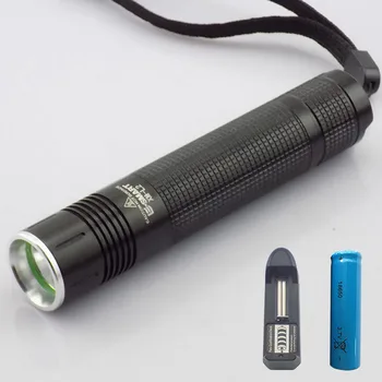 XM-L2 2000 Lumeni mini lanterna led-uri Lanterna linterna LED-uri de înaltă luminoase linternas reîncărcabilă 18650 baterie + incarcator casa