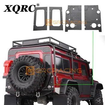 XQRC Trx4 shell, ornamente metalice pe ambele părți ale ușă coada, pentru 1 / 10 RC vehicul cu senile traxxas trx-4 defender accesorii auto