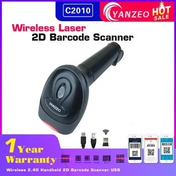 Yanzeo C2010 Portabil Bluetooth PDF417 DM Cod QR Pos 2D cititoare coduri de Bare Wireless
