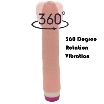 YEMA Realiste Mare Dildo Vibrator Rotativ Vibrații Jucarii Sexuale pentru Femei Silicon Fals Penis Dildo-uri pentru Adulti Jucării Erotice Consolador
