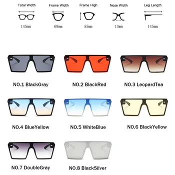 Yoovos 2021 Mare Cadru ochelari de Soare Femei Retro Ocean Lentile Oglindă Pătrat Ochelari de Soare Vintage Marca UV400 Lentes De Sol Mujer