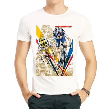 Yowamushi Pedal Tricou Fashion Mens cu Maneci Scurte de Culoare Albă Yowamushi Pedal Logo-ul T Shirt Teuri de Sus tricou Unisex Haine Anime
