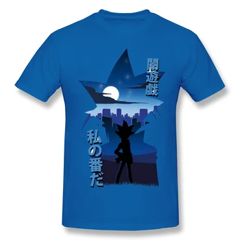 Yu Gi Oh T-Shirt pentru Bărbați Yami Yugi Silueta Amuzant Crewneck Bumbac Tricou
